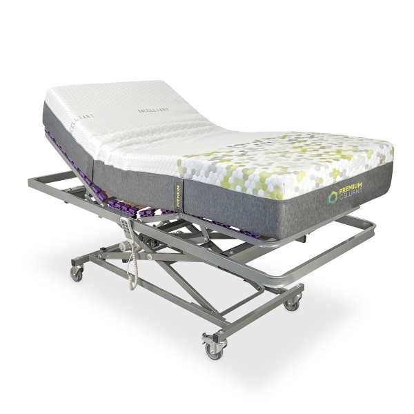 Cama Eléctrica Carro Elevador Articulada + Colchón Celliant Premium