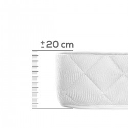 Colchón 80x180 Viscoelástico Jade Reversible Grosor 25cm Firmeza-Dureza  Media-alta