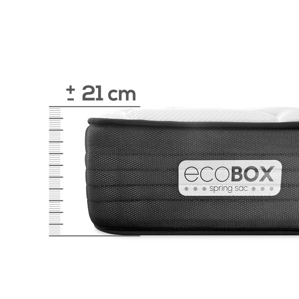 Colchón Hibrido Eco Box Muelles Ensacados + Viscoelástica - Duérmete Online