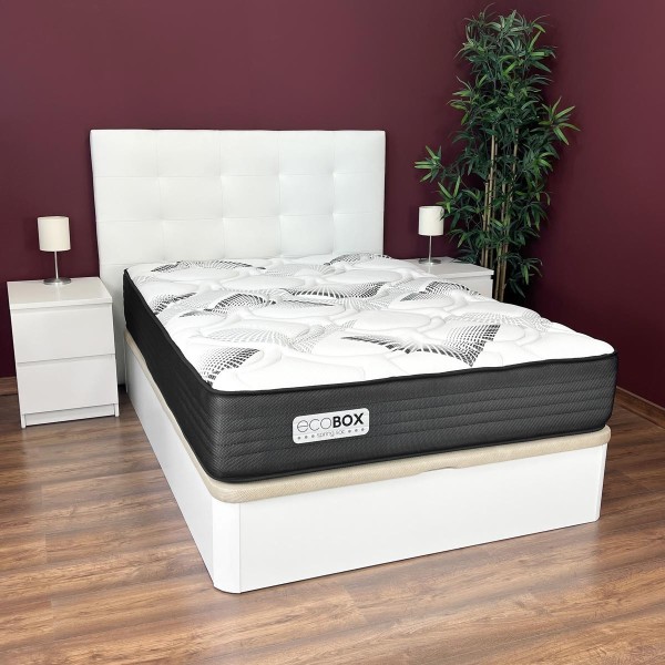 Colchón Hibrido Eco Box Muelles Ensacados + Viscoelástica - Duérmete Online