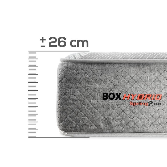 Colchón Hibrido Box Hybrid Muelles Ensacados + Viscoelástica - Duérmete Online Colchón Hibrido Box Hybrid Muelles Ensacados + Viscoelástica - Duérmete Online