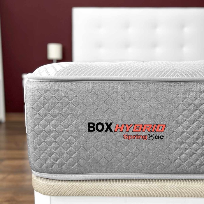 Colchón Hibrido Box Hybrid Muelles Ensacados + Viscoelástica - Duérmete Online Colchón Hibrido Box Hybrid Muelles Ensacados + Viscoelástica - Duérmete Online
