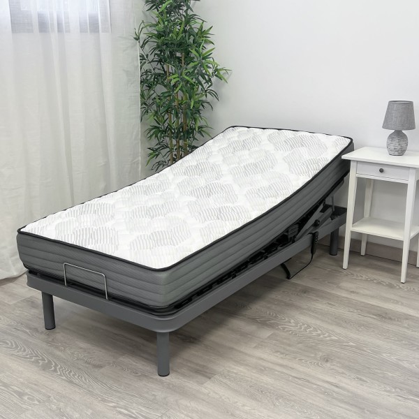 Pack Cama Eléctrica Articulada + Colchón Viscoelástico Dorsaltec