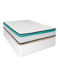 Pack Colchón Viscoelástico Bio Max+ Canapé de Madera Reforzado| Duermete Online Pack Colchón Viscoelástico Bio Max+ Canapé de Madera Reforzado| Duermete Online