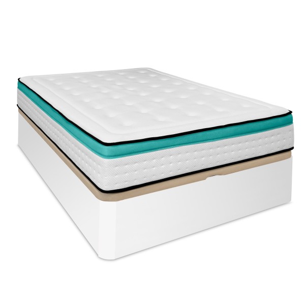 Pack Colchón Viscoelástico Bio Max+ Canapé de Madera Reforzado| Duermete Online