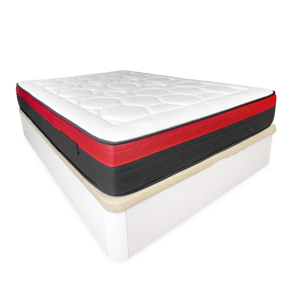 Oferta Pack de Colchón Visco Lite Premium + Canapé de Madera Reforzado