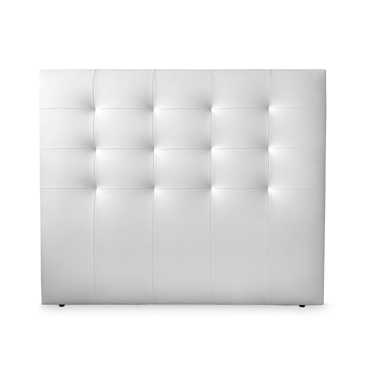 Cabecero Tapizado DOMUS para Cama 120 Polipiel Blanco ( 145 x 50 x 7 cm)