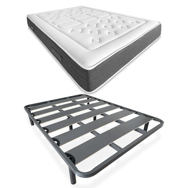 Colchón Bio Nature + Somier reforzado lama ancha