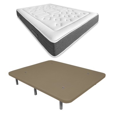 Colchón Bio Nature + Base tapizada 3D Reforzada