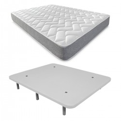 Colchón Viscotec + Base tapizada reforzada 3D