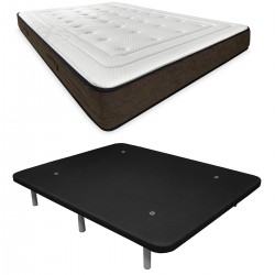 Colchón Viscoelástico Kloe + Base Tapizada 3D Colchón Viscoelástico Kloe + Base Tapizada 3D