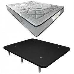 Colchón Viscoelástico Gold Premium + Base Tapizada 3D Reforzada Colchón Viscoelástico Gold Premium + Base Tapizada 3D Reforzada