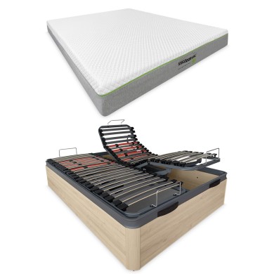 Colchón Viscodorsal + Canapé Madera Articulado Colchón Viscodorsal + Canapé Madera Articulado