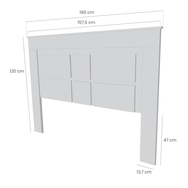 Cabecero de Cama Modelo Omabella - Cabezales de madera - Duérmete