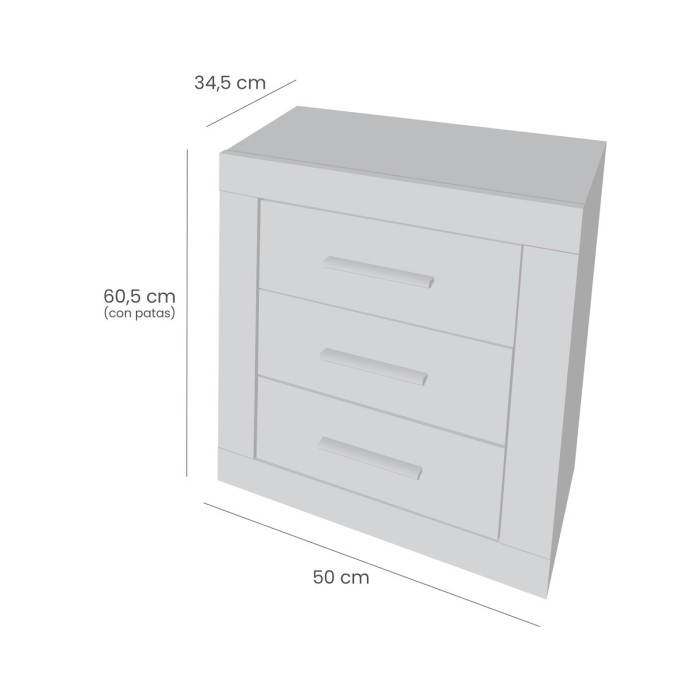 Mesita de Noche Estilo Nórdico - Mesitas de Noche - Duérmete Mesita de Noche Estilo Nórdico - Mesitas de Noche - Duérmete