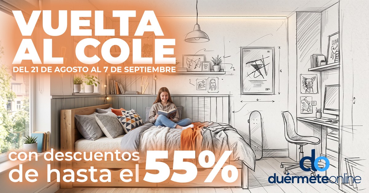 Vuelta al Cole: colchones con hasta un 55% de descuento