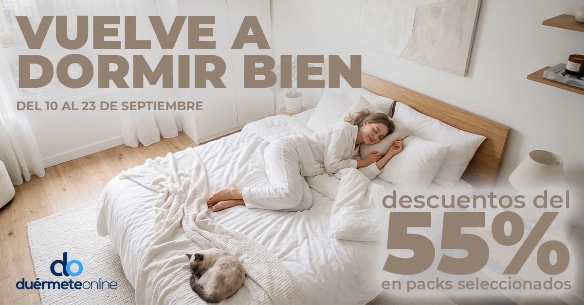 55 % de descuento en packs | Duérmete Online